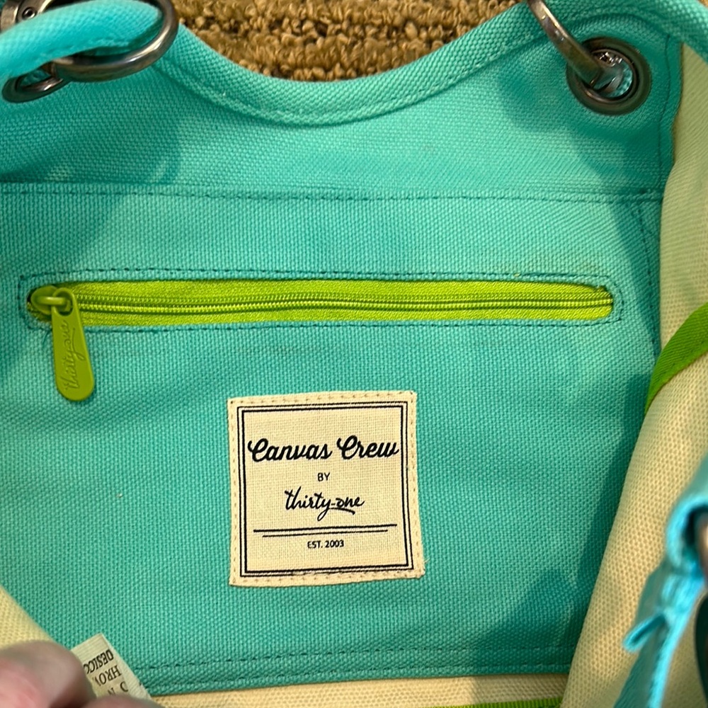 Thirty-One Canvas Crew small tote bag - Picture 4 of 8